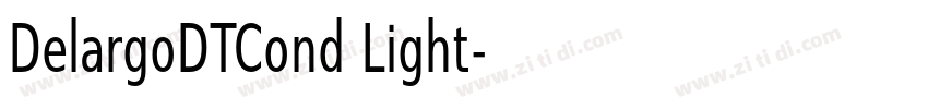 DelargoDTCond Light字体转换